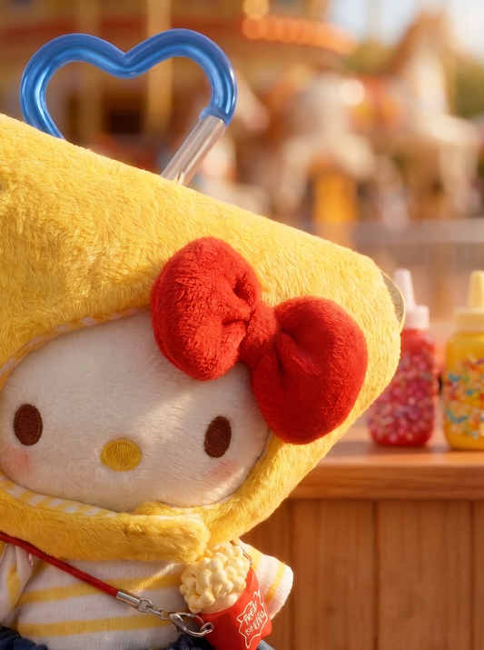 Banana Hat Hello Kitty Keychain