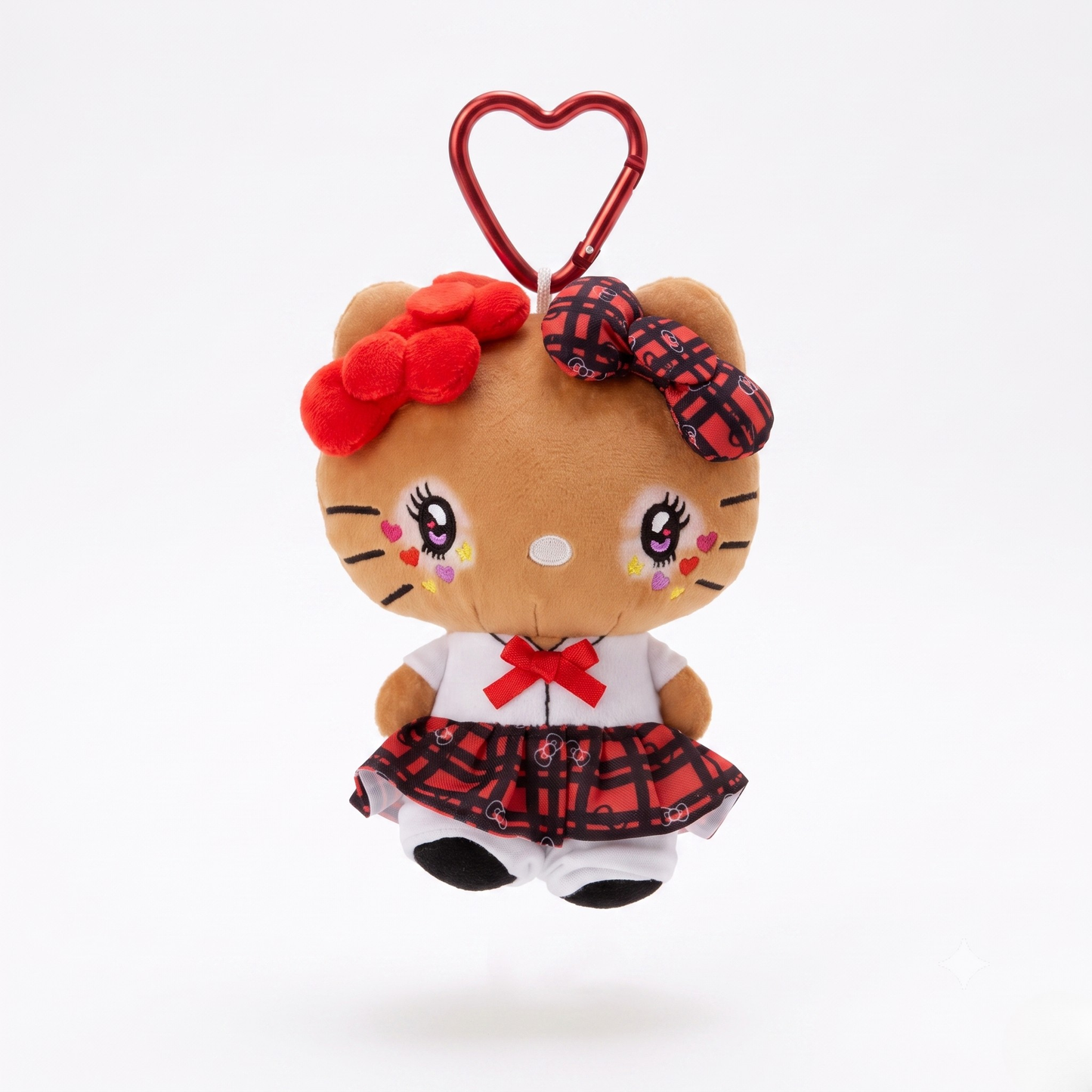 Gyaru Plaid Uniform Hello Kitty Keychain