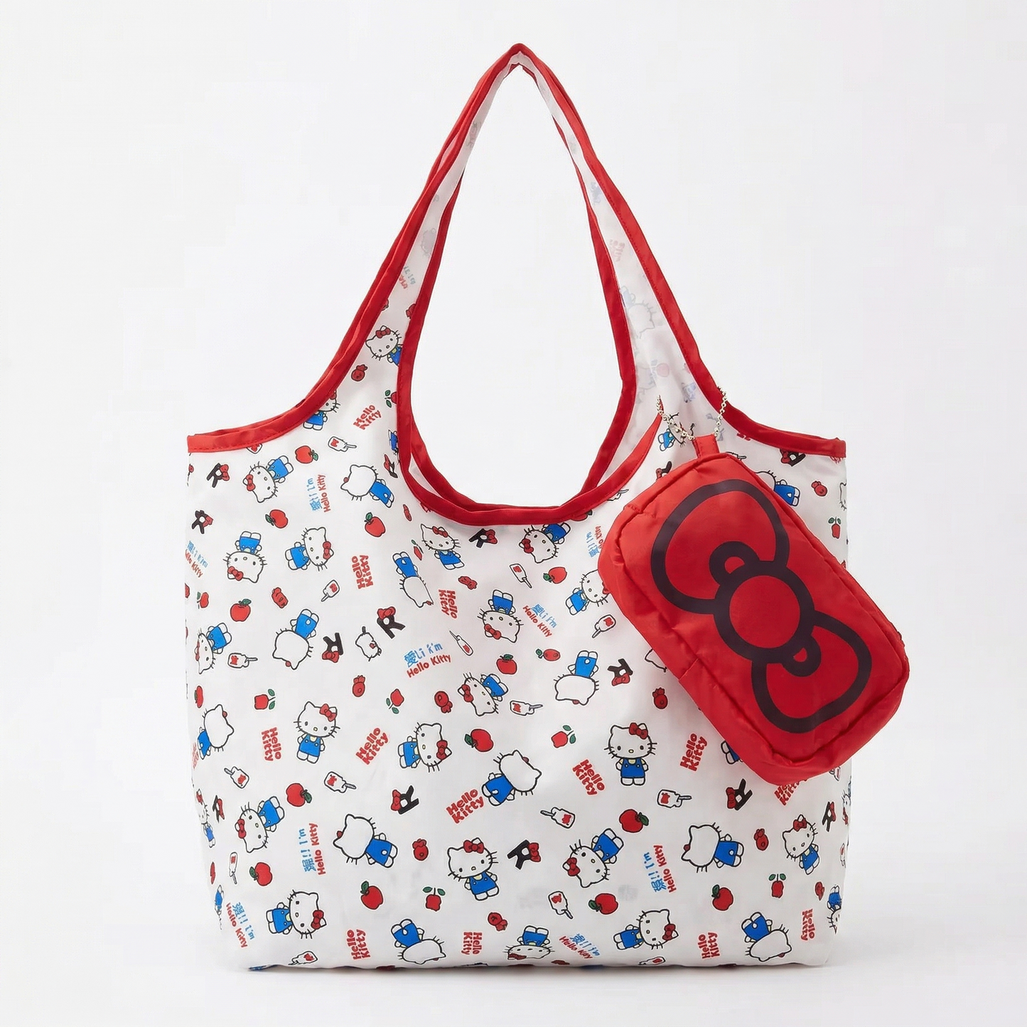 Hello Kitty Bow Reusable Bag Keychain