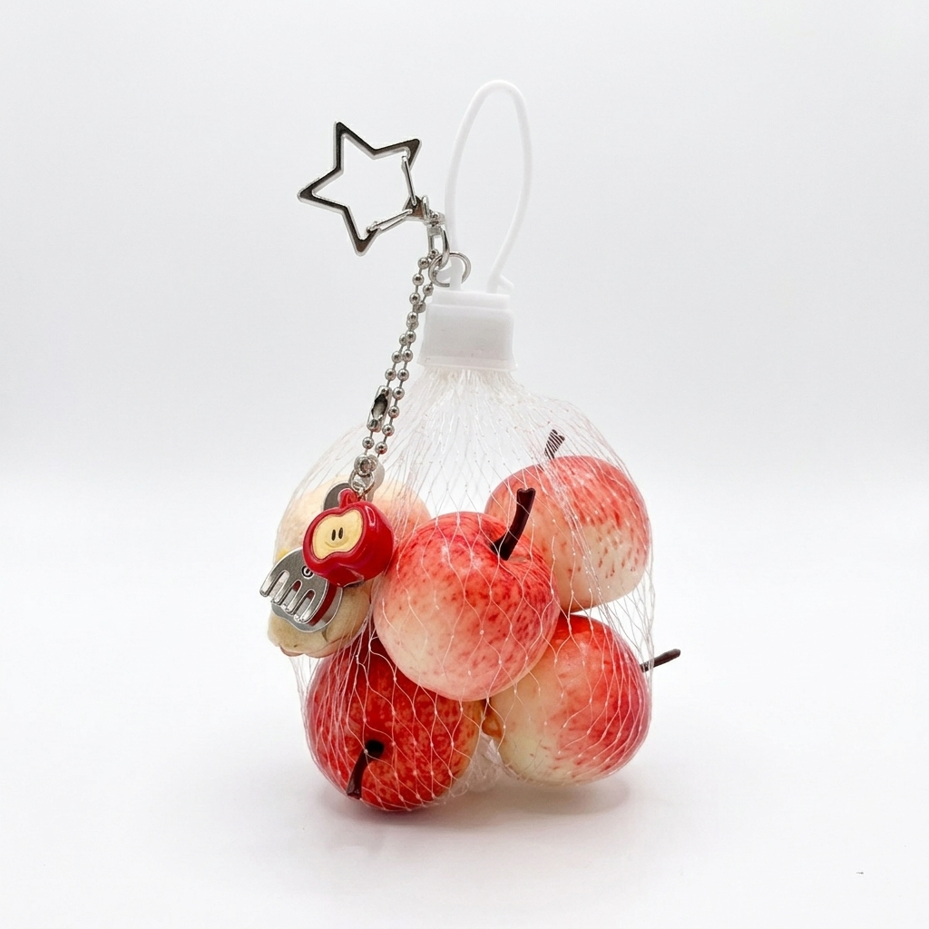 Bagged Apples Keychain