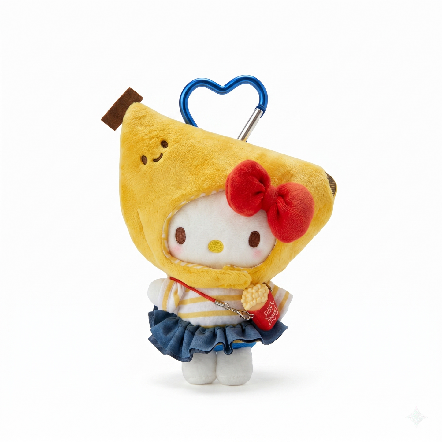 Banana Hat Hello Kitty Keychain