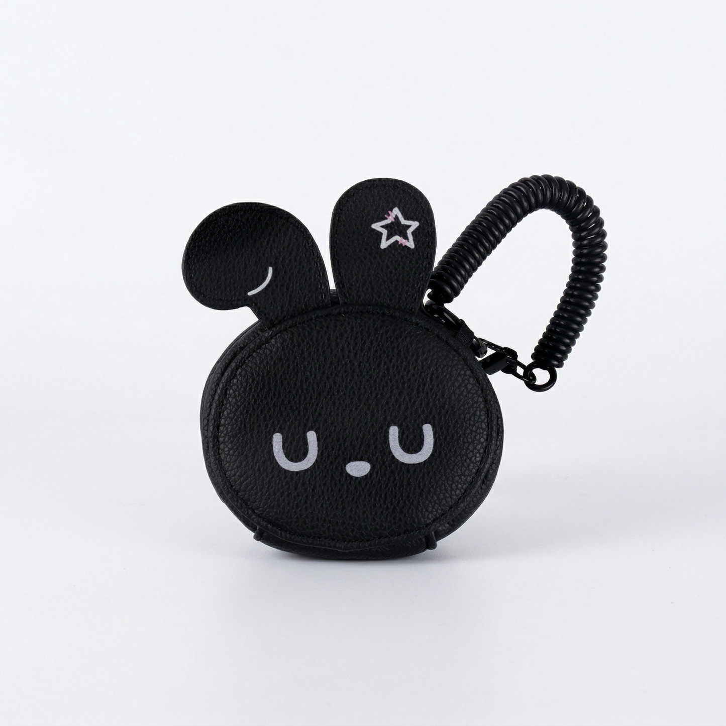 Black Rabbit Pouch Keychain