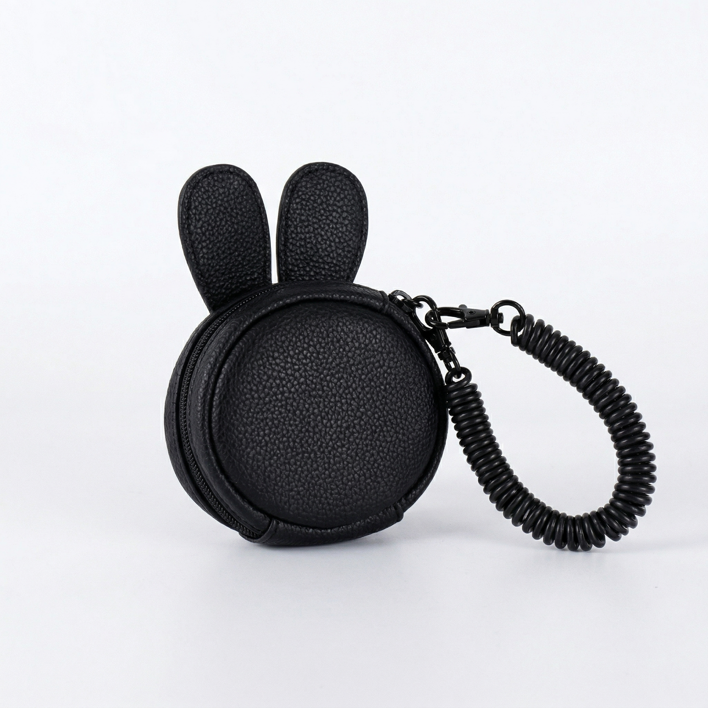 Black Rabbit Pouch Keychain