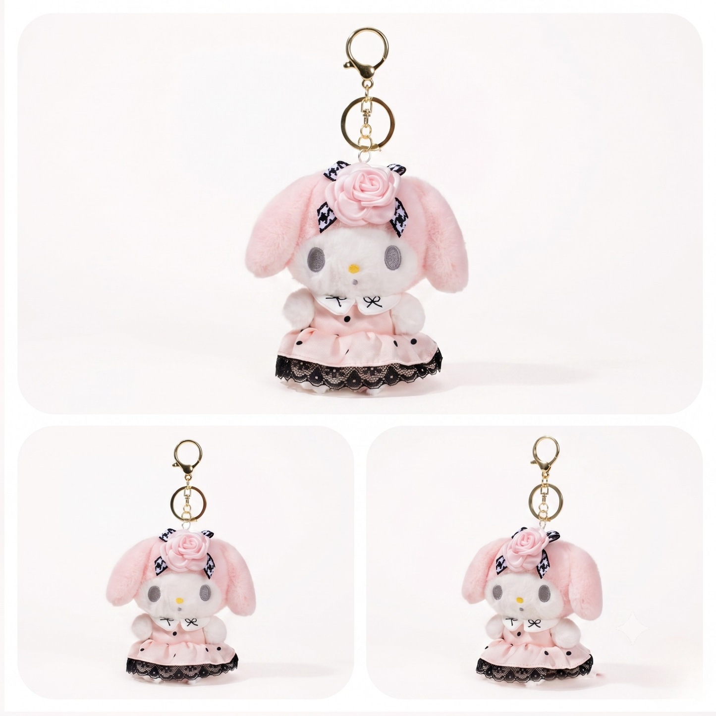 Rose My Melody Keychain