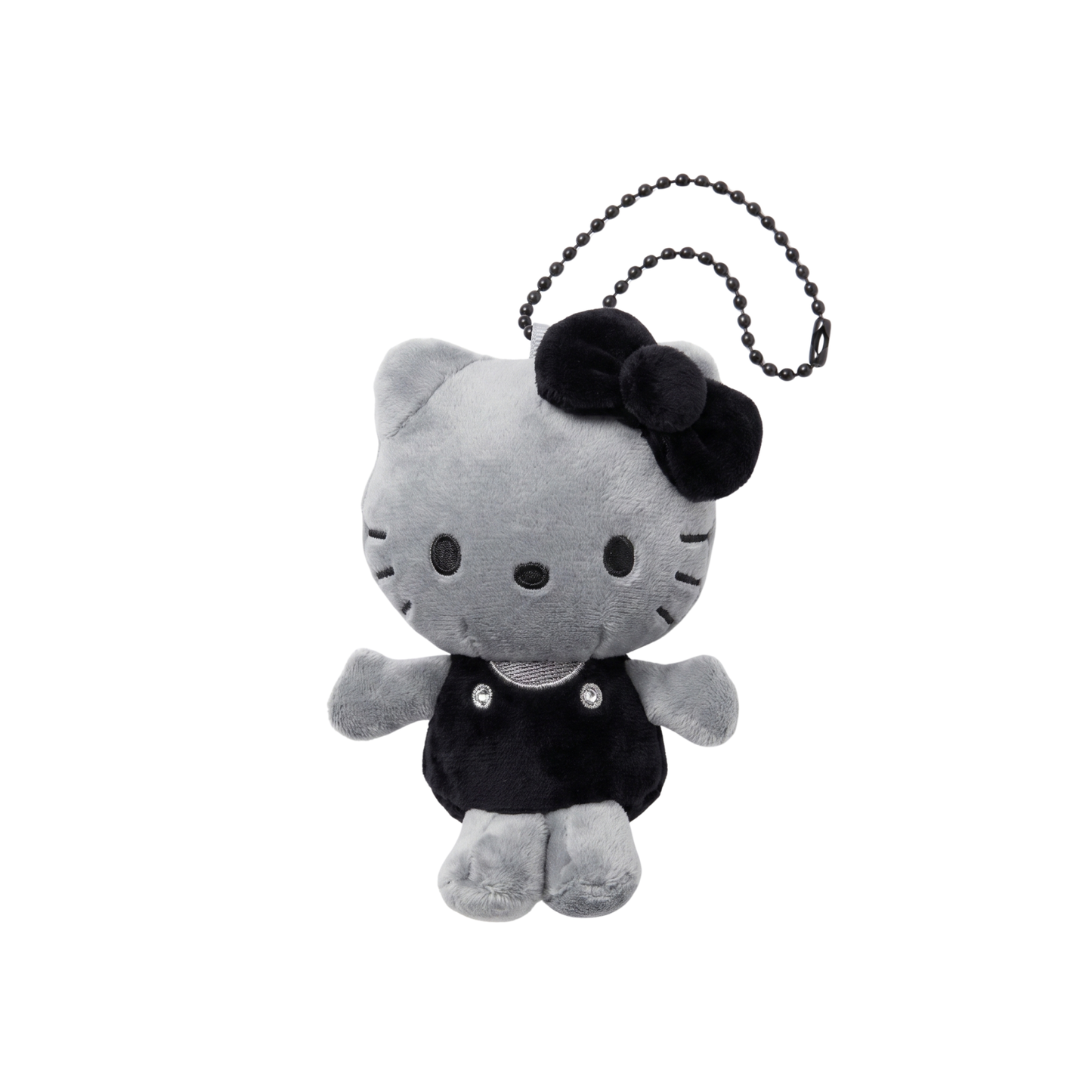 Black and Gray Hello Kitty Keychain