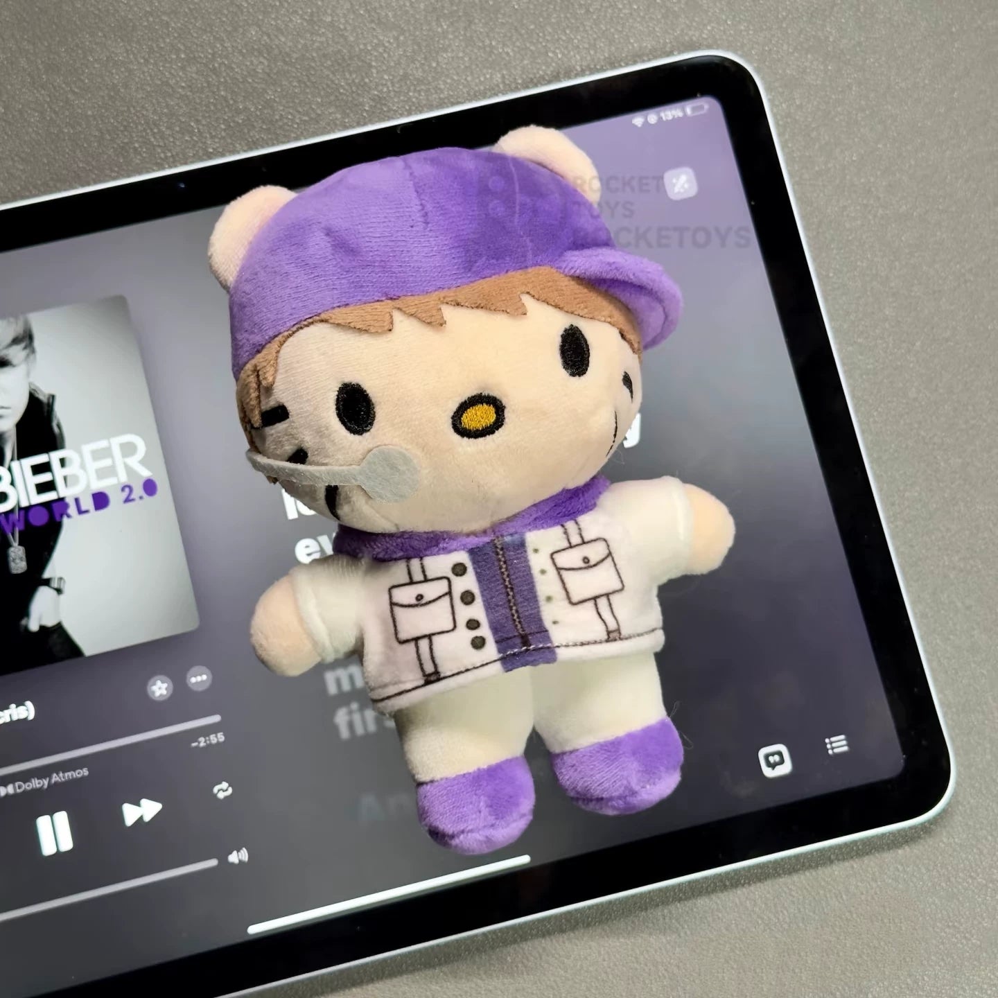 Justin Bieber Kitty Keychain
