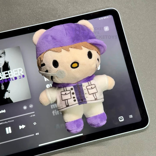Justin Bieber Kitty Keychain