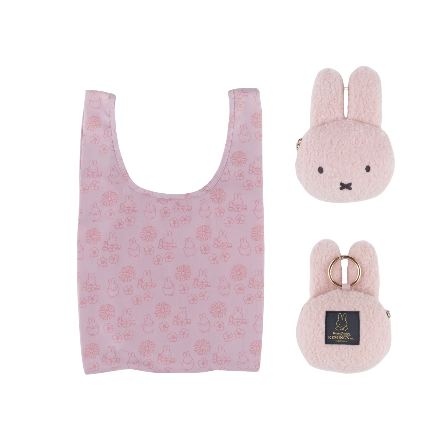 Pink Miffy Tote Bag Keychain