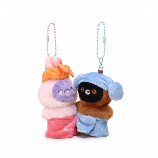 Rabbit and Brown Bear Magnetic Keychain