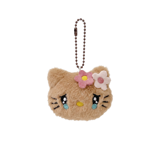 Crying Tan Hello Kitty Keychain