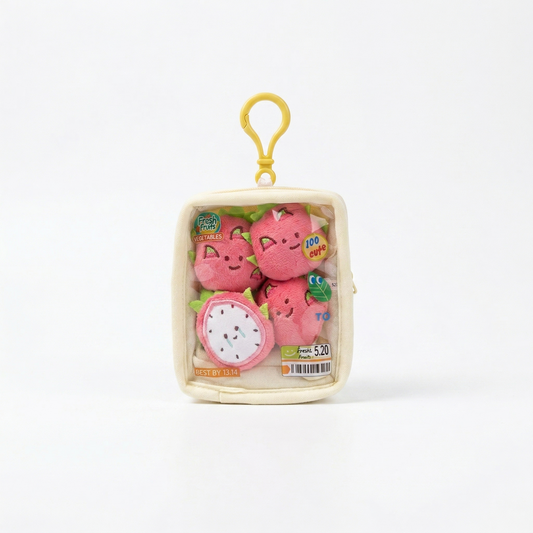 Dragon Fruit Pouch Keychain