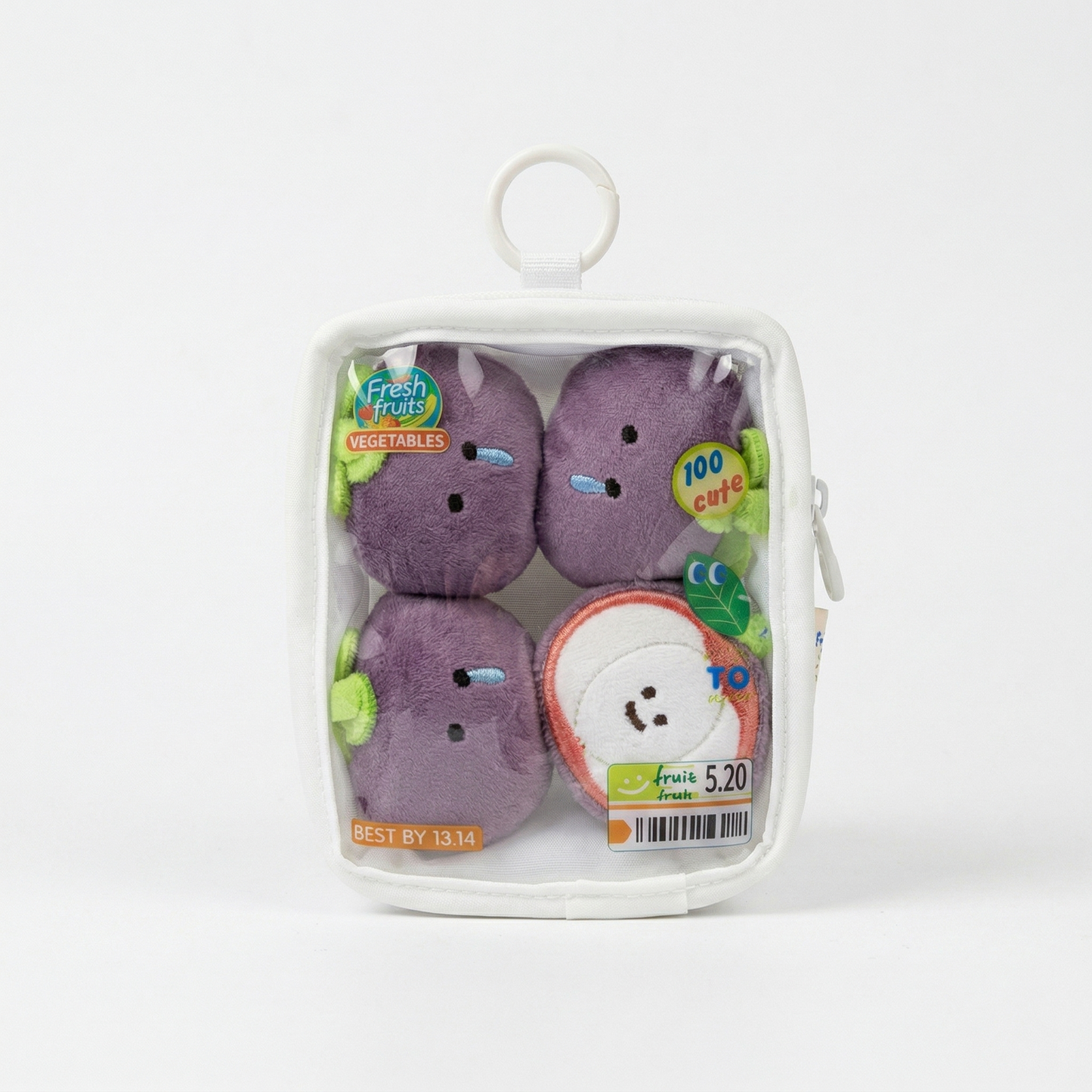 Mangosteen Pouch Keychain