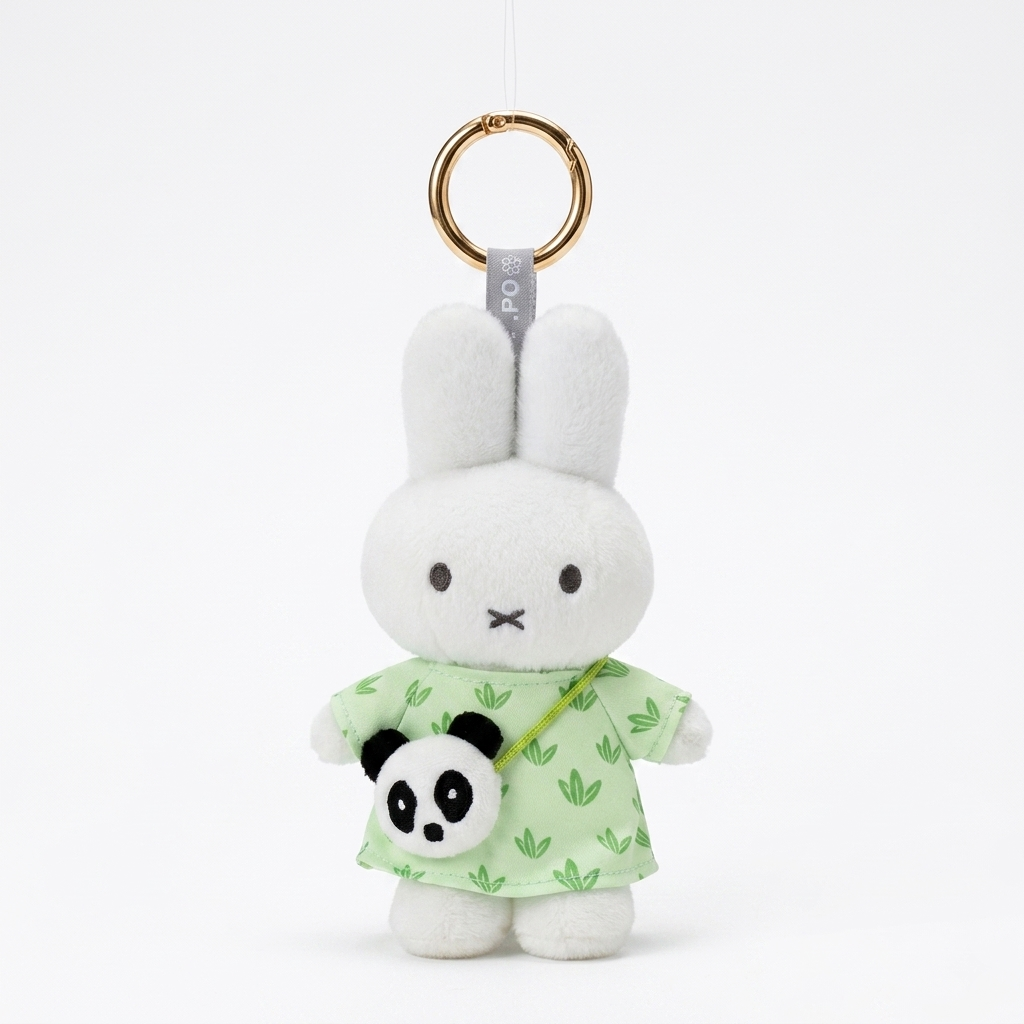 Panda Miffy Keychain
