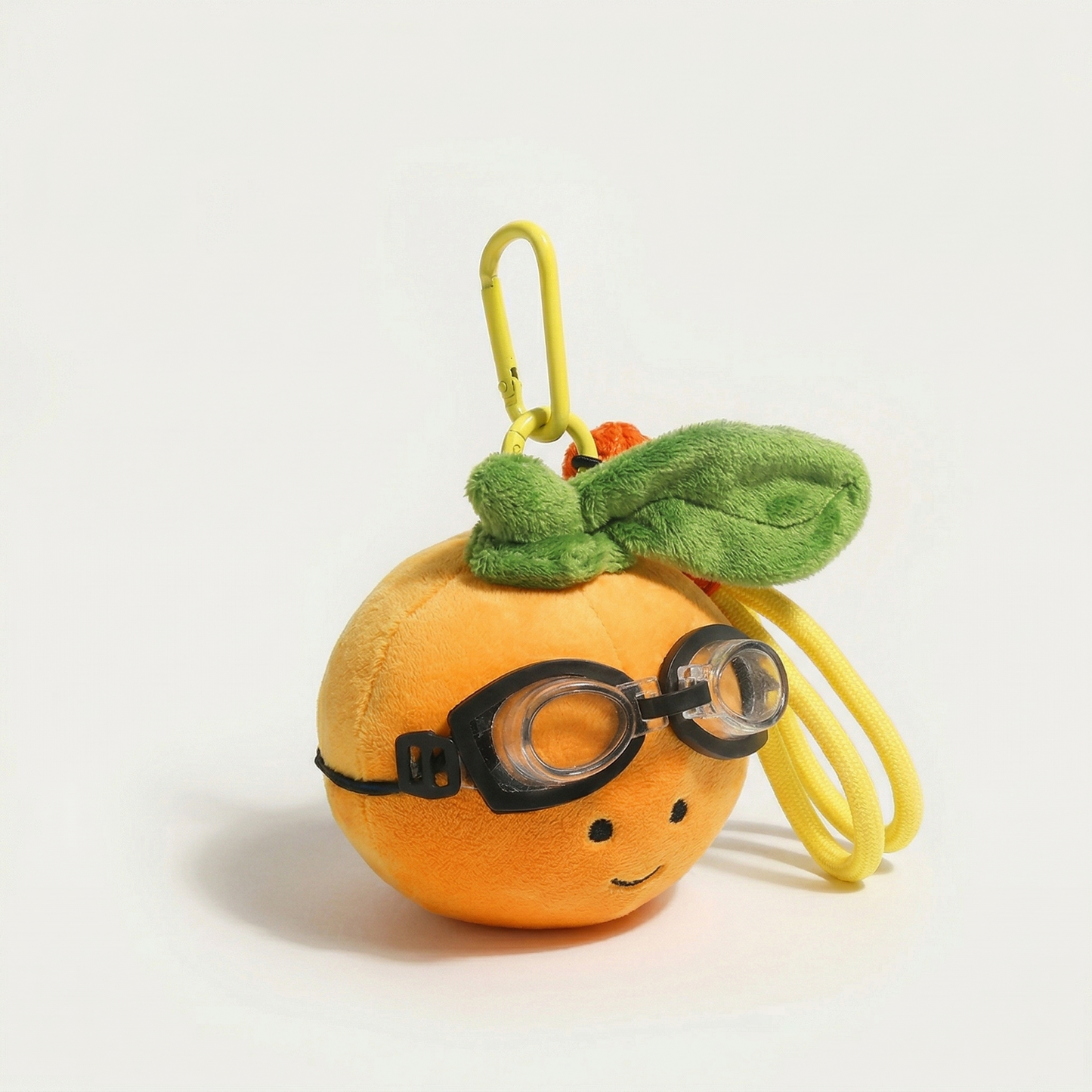 Orange with Goggles Keychain