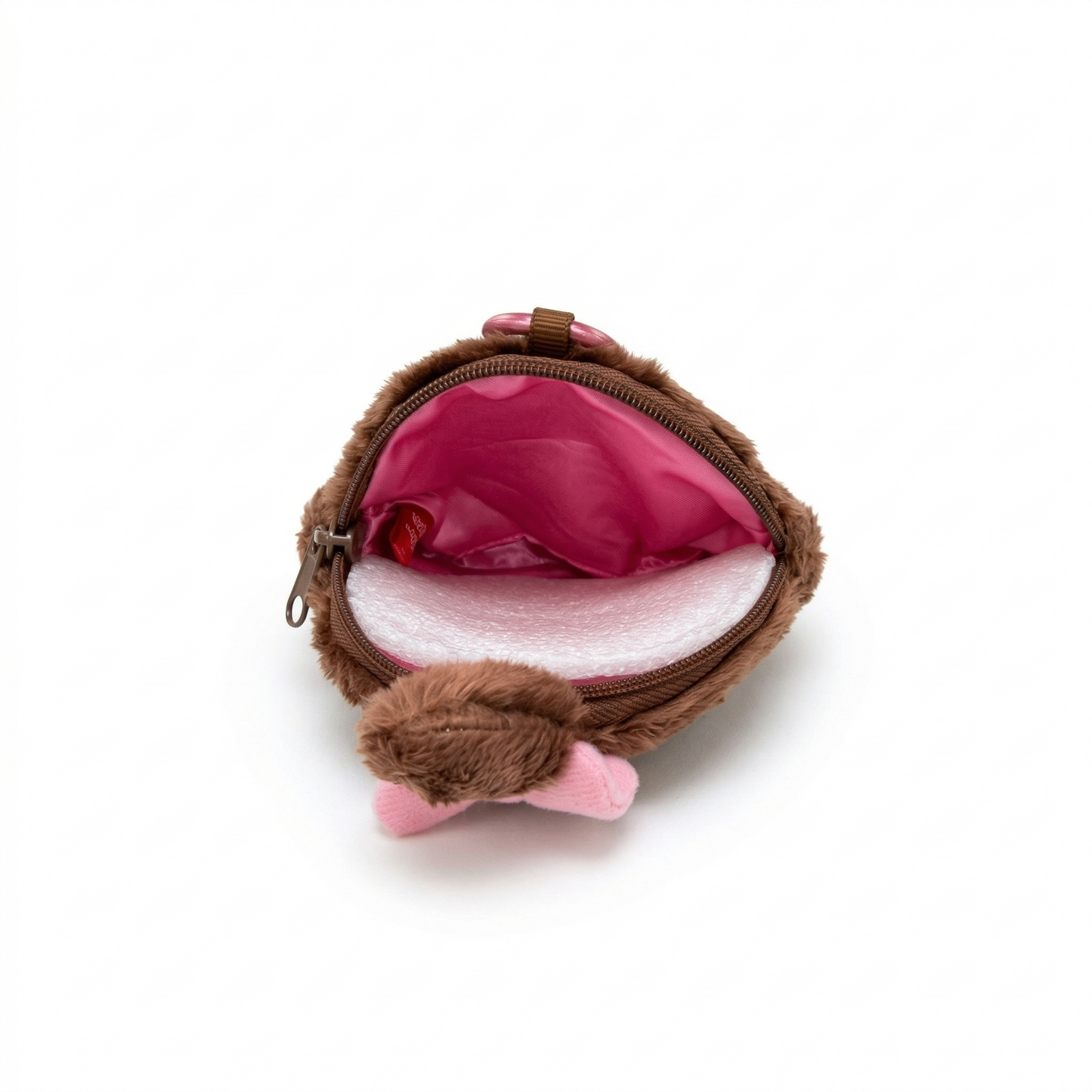 Monchihi Pink Bow Pouch Keychain
