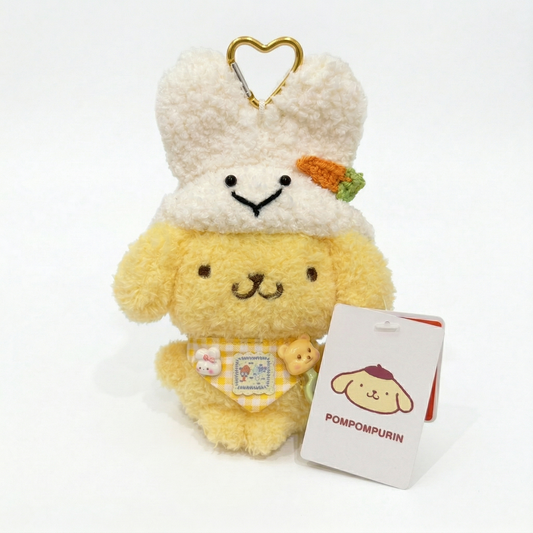 Pompompurin Rabbit Keychain