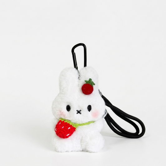 Strawberry Bunny Keychain