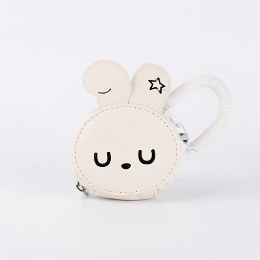 White Rabbit Pouch Keychain